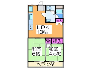 メゾン石濱屋の物件間取画像